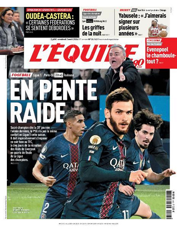 L’equipe du Vendredi 3 Avril 2026