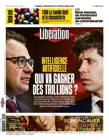 Libération du Samedi 4 et Lundi 6 Avril 2026