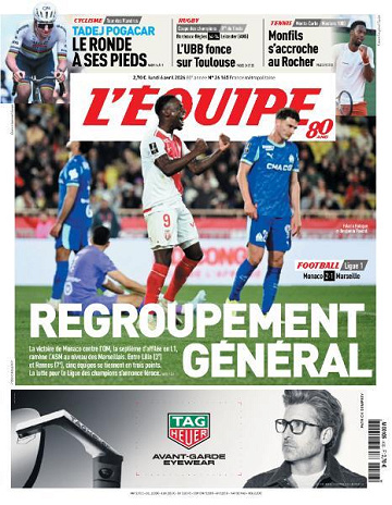 L’equipe du Lundi 6 Avril 2026