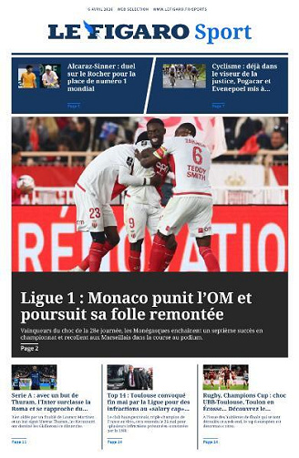 Le Figaro Sport - 6 Avril 2026