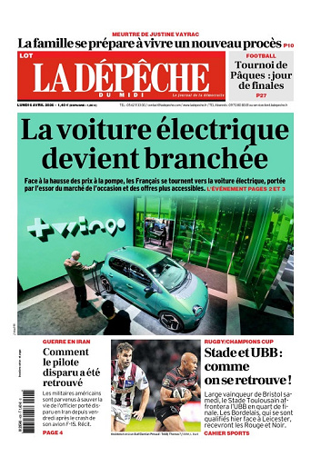 La Dépêche du Midi (16 Éditions) Du Lundi 6 Avril 2026