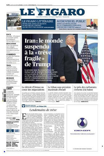 Le Figaro du Jeudi 9 Avril 2026
