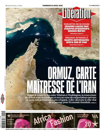 Libération du Vendredi 10 Avril 2026