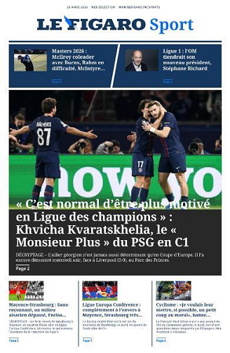 Le Figaro Sport - 10 Avril 2026