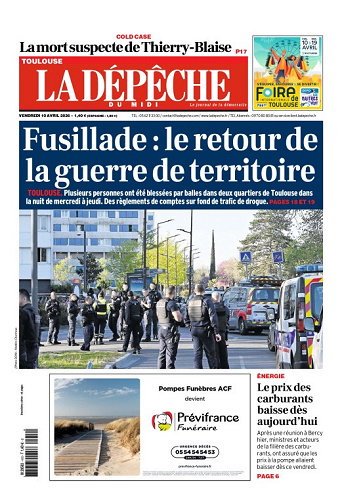 La Dépêche du Midi (16 Éditions) Du Vendredi 10 Avril 2026