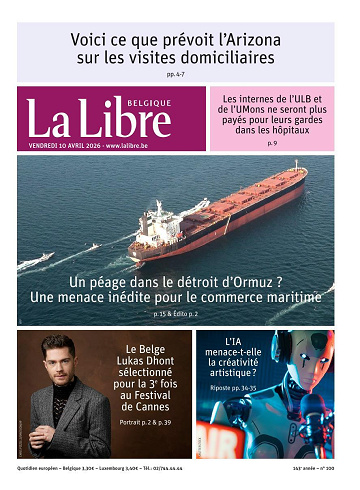 La Libre Belgique Du Vendredi 10 Avril 2026