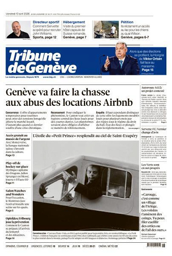 Tribune de Genève - 10 Avril 2026