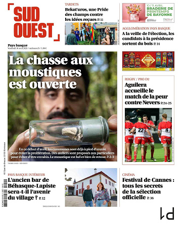 Sud ouest ( 9 Editions ) du Vendredi 10 Avril 26