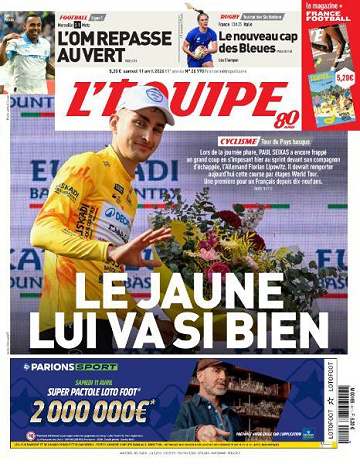 L’equipe du Samedi 11 Avril 2026