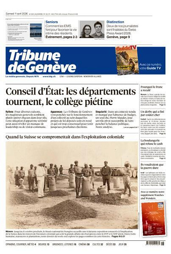 Tribune de Genève - 11 Avril 2026