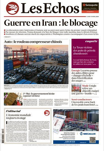 Les Echos - 13 Avril 2026