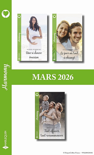 Pack mensuel Harmony - 3 romans (Mars 2026)  Collectif
