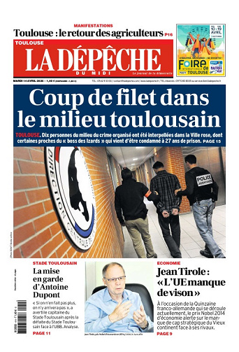La Dépêche du Midi (16 Éditions) Du Mardi 14 Avril 2026