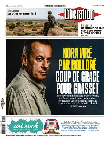 Libération du Mercredi 15 Avril 2026