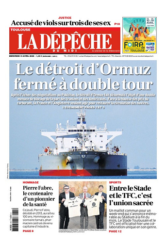 La Dépêche du Midi (16 Éditions) Du Mercredi 15 Avril 2026