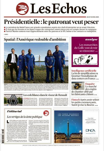 Les Echos - 16 Avril 2026