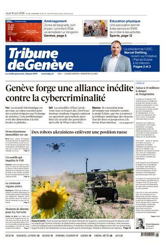 Tribune de Genève - 16 Avril 2026