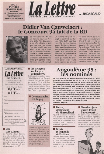 La Lettre De Dargaud - Tome 21