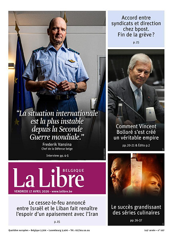 La Libre Belgique Du Vendredi 17 Avril 2026