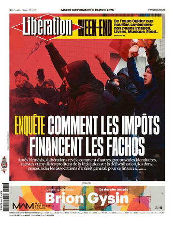 Libération du Samedi 18 et Dimanche 19 Avril 2026