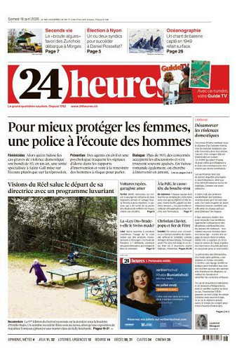 24 heures - 18 Avril 2026