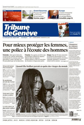 Tribune de Genève - 18 Avril 2026