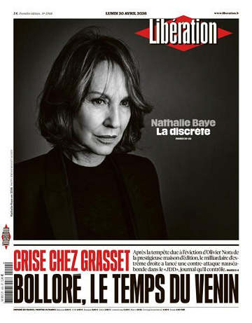 Libération du Lundi 20 Avril 2026