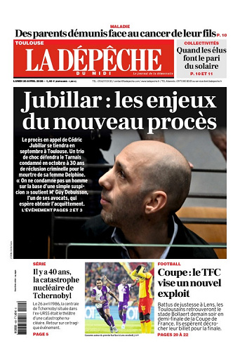 La Dépêche du Midi (16 Éditions) Du Lundi 20 Avril 2026