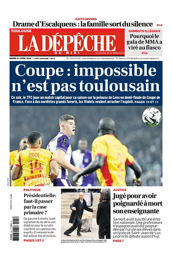 La Dépêche du Midi (16 Éditions) Du Mardi 21 Avril 2026