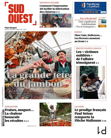 Sud Ouest (2 Éditions) Du Jeudi 23 Avril 2026