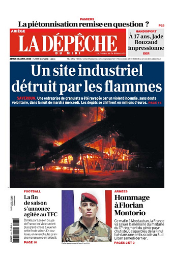 La Dépêche du Midi (16 Éditions) Du Jeudi 23 Avril 2026