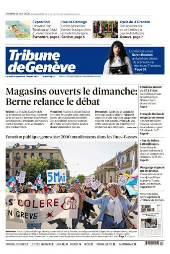 Tribune de Genève - 24 Avril 2026