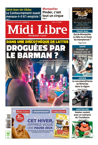 Midi Libre (14 Éditions) Du Vendredi 24 Avril 2026