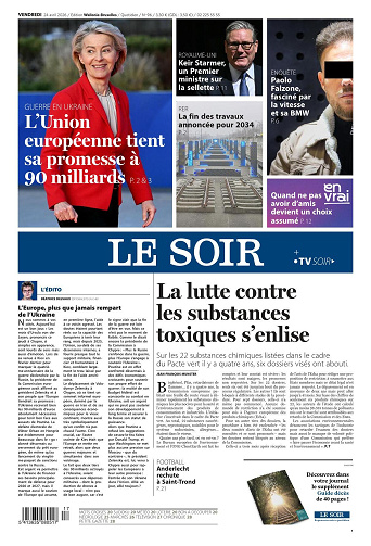Le Soir Wallonie-Bruxelles + TV Soir du vendredi 24 avril 2026