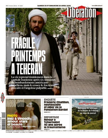 Libération du Samedi 25 et Dimanche 26 Avril 2026