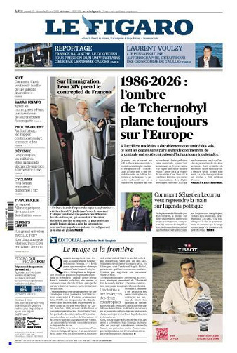 Le Figaro du Samedi 25 et Dimanche 26 Avril 2026