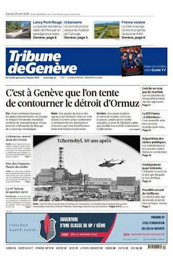 Tribune de Genève - 25 Avril 2026
