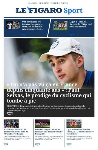 Le Figaro Sport - 26 Avril 2026