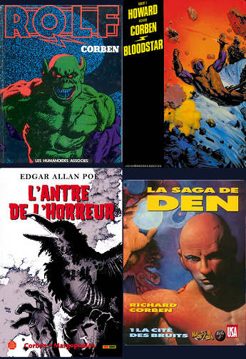 Richard Corben — Anthologie (sélection 1975-2014)(22 albums · Les Humanoïdes Associés · Delirium · Vertigo · Marvel · Toutain · Dark Horse)