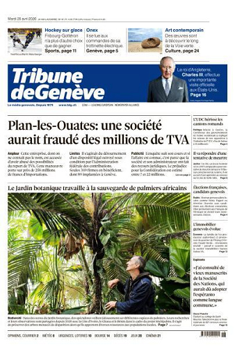 Tribune de Genève - 28 Avril 2026