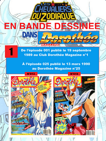 Dorothée Magazine : Les Chevaliers du Zodiaque Tome 1 à 25