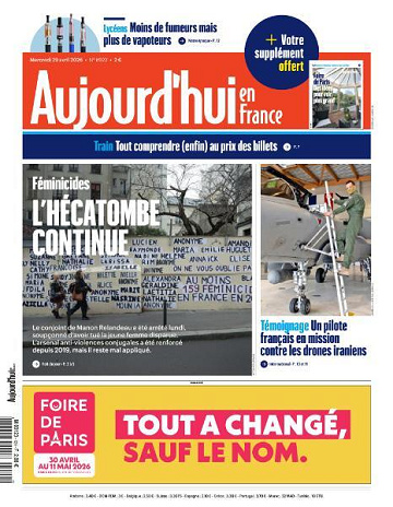 Aujourd’hui en France - 29 Avril 2026