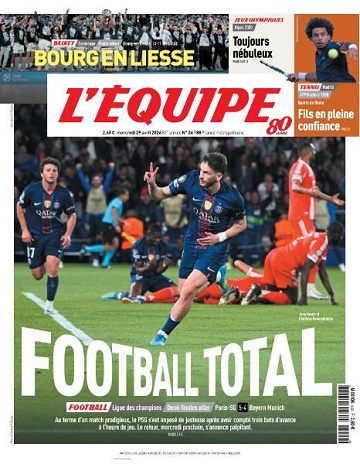 L’equipe du Mercredi 29 Avril 2026