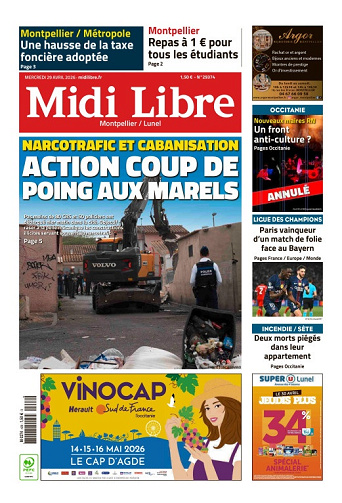 Midi Libre (14 Éditions) Du Mercredi 29 Avril 2026