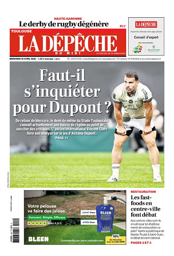 La Dépêche du Midi (16 Éditions) Du Mercredi 29 Avril 2026