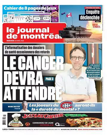 Le Journal de Montréal - 29 avril 2026