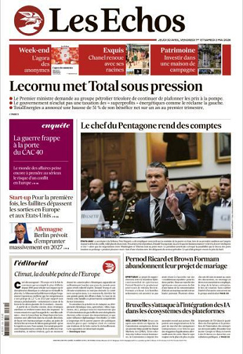 Les Echos - 30 Avril - 2 Mai 2026