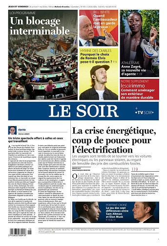 Le Soir Wallonie-Bruxelles + Le Soir Immo du jeudi 30 avril et vendredi 01 mai 2026
