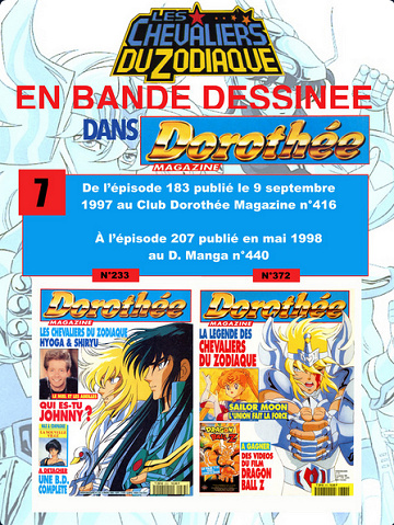 Dorothée Magazine : Les Chevaliers du Zodiaque Tome 183 à 207