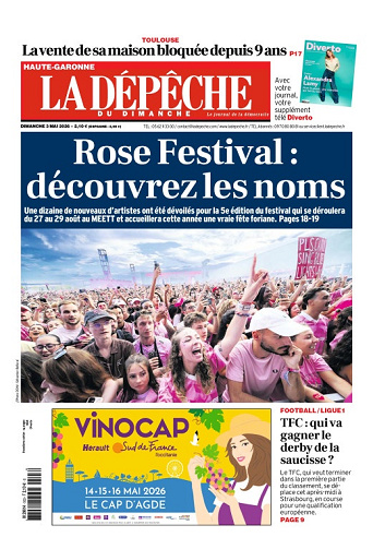 La Dépêche du Midi (16 Éditions) Du Dimanche 3 Mai 2026